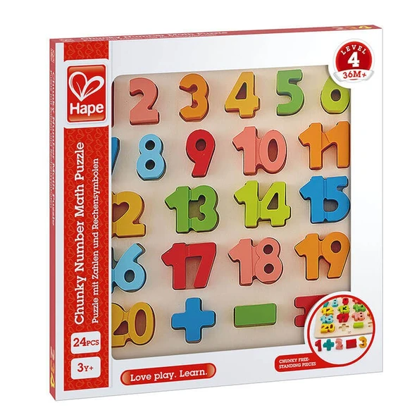 Hape Chunky Puzzle Matematik Yapbozu - Resim 4