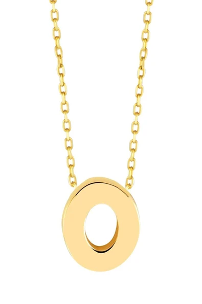 Minimal 0.7 Mm O Harfli Kolye 14 Ayar Altın ürün görseli 1