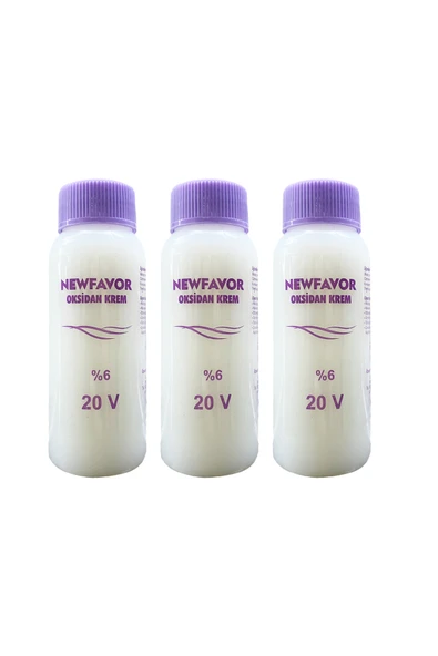 3 Adet Oksidan Krem Saç Boya Sıvısı 6'lık 20 volüme 60 ml ürün görseli 1