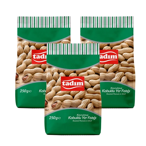 Tadım Kabuklu Yer Fıstığı 250 gr x 3 Adet ürün görseli 1