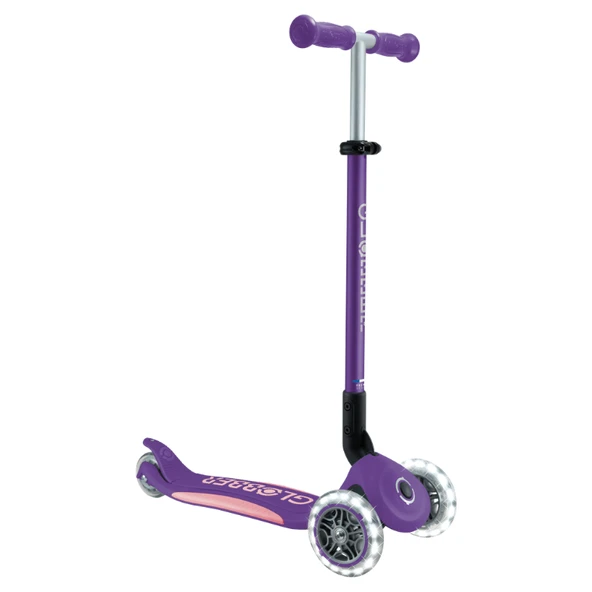 Globber Elite Deluxe Işıklı Scooter - Koyu Mor ürün görseli 1