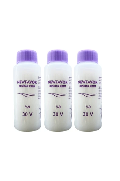 3 Adet Oksidan Krem Saç Boya Sıvısı 9'luk 30 volüme 60 ml ürün görseli 1
