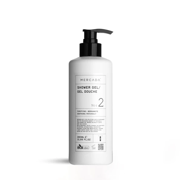 Mercada Beyaz No 2 Purifying and Soothing Shower Gel 380 ml - Arındırıcı ve Yatıştırıcı Duş Jeli ürün görseli 1