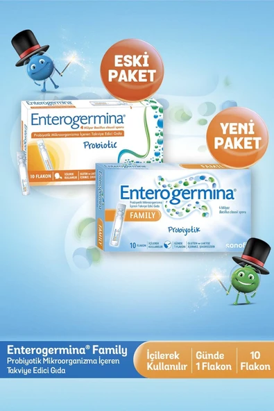 Enterogermina Yetişkin Probiyotik 10 Flakon ürün görseli 1
