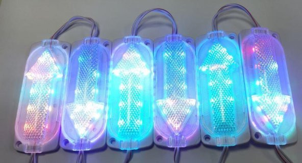 Led Modül 2835 Rgb Animasyonlu Ok Yönü İşaretli 12v Dv (1 Adet Fiyatıdır) ürün görseli 1