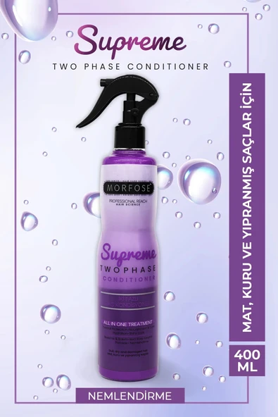 Çift Fazlı Supreme Kondisyoner Fön Suyu 400 ML - mrfs ürün görseli 1