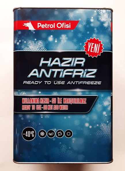 PETROL OFİSİ HAZIR ANTİFİRİZ -40 TENEKE 15 KG YEŞİL ürün görseli 1