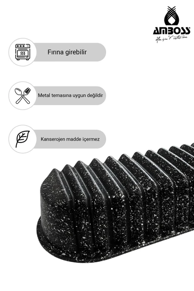 Rosa Döküm Baton Kek Kalıbı 34x12 cm - Resim 4