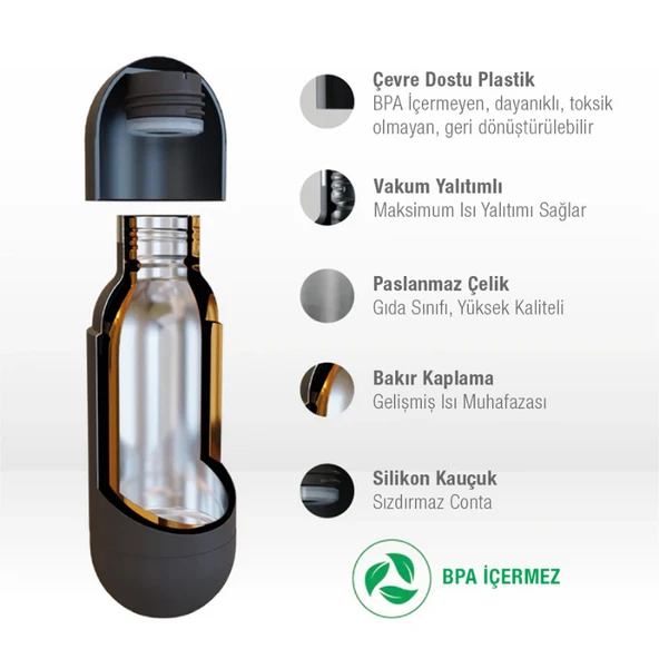 Asobu Orb Bottle - Pastel Blue - Resim 5