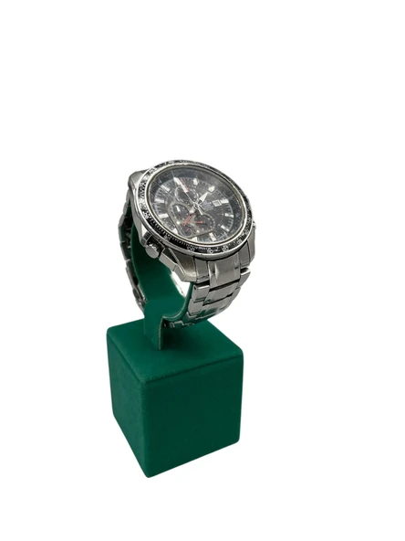 Süet Kumaş Yeşil Renk 13 cm Kelepçe Saat Sergileme Standı ürün görseli 1