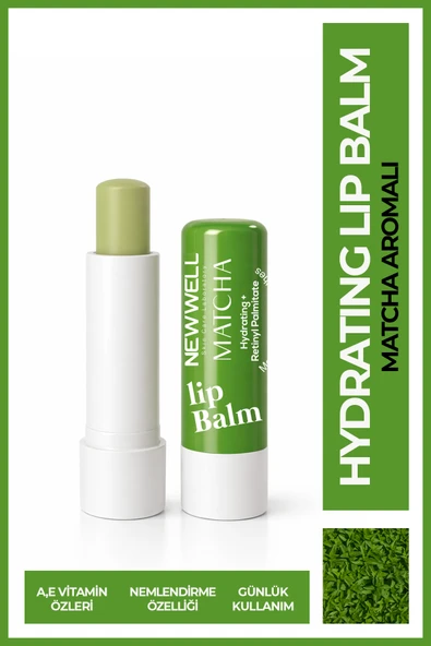 Matcha Hydrating Lip Balm – Matcha Aromalı Nemlendirici Dudak Bakım Kremi 4 gr ürün görseli 1