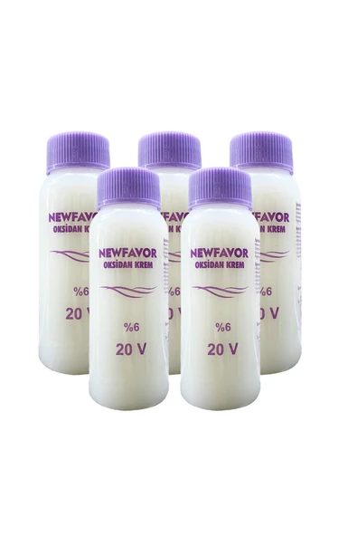 5 Adet Oksidan Krem Saç Boya Sıvısı 6'lık 20 volüme 60 ml ürün görseli 1