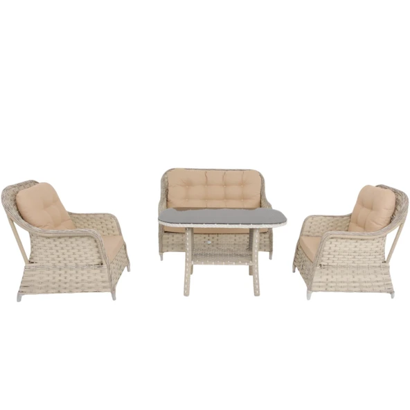 Force Rattan Bahçe Oturma Grubu 861 | Rehome ürün görseli 1
