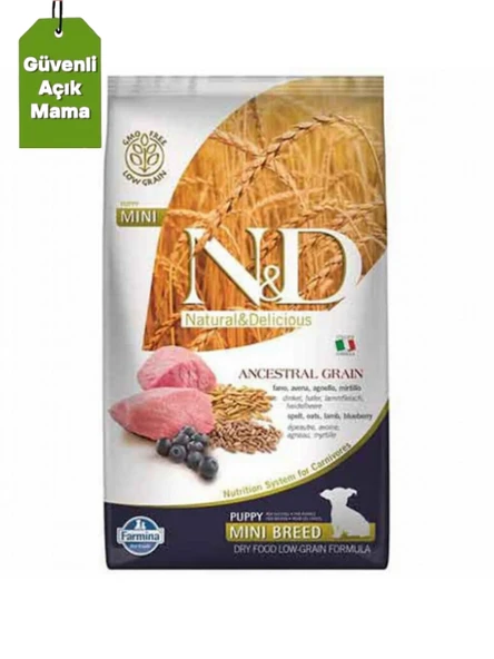 ND Puppy Mini Kuzulu Küçük Irk Açık 1 Kg Yetişkin Köpek Maması ürün görseli 1
