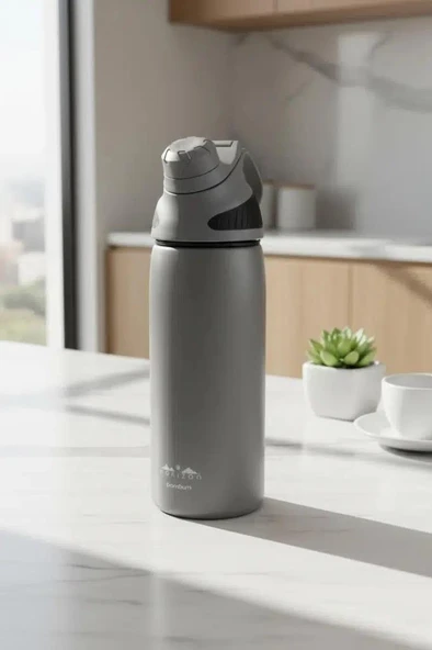 Horizon Termos Termos Bardak Gri 600ml B6837 ürün görseli 1
