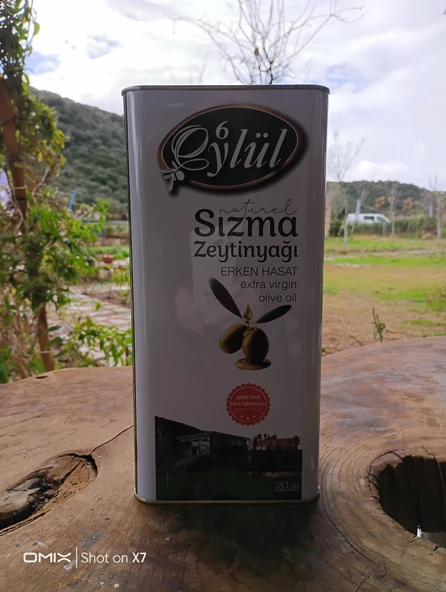 Erken Hasat Naturel Sızma Zeytinyağı(Soğuk Sıkım)5Lt-0.2 Asit(Memecik-Yeni Hasat) ürün görseli 1