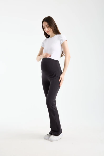 IŞŞIL 4567-Esnek Penye Yünlü ComfortLux Hamile İspanyol Pantolon ürün görseli 1