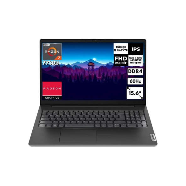 V15 G4 Ryzen 7-7730U 40GB 512 GB SSD Freedos 15.6″ Fhd Taşınabilir Bilgisayar Notebook 82YY0013TR Bt8 ürün görseli 1