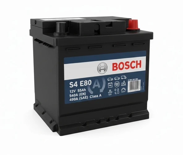 Bosch S4 E80 12 V 55Ah 540 A (EN)  EFB Akü ürün görseli 1