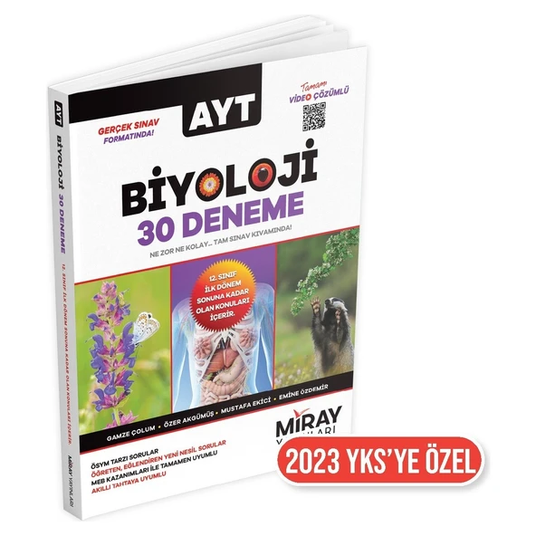 AYT Biyoloji 30 Deneme Miray Yayınları ürün görseli 1