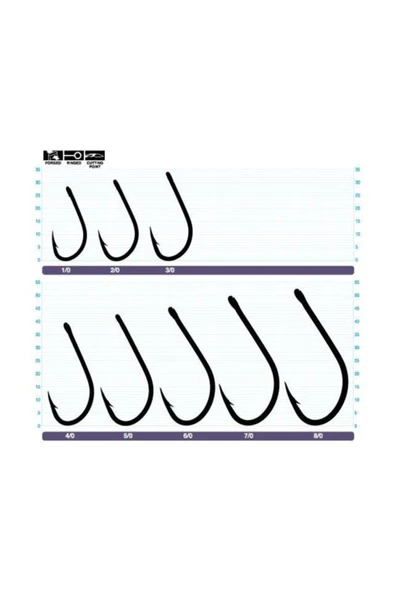 5170 Aki Hook Black Chrome Iğne 8/0 ürün görseli 1