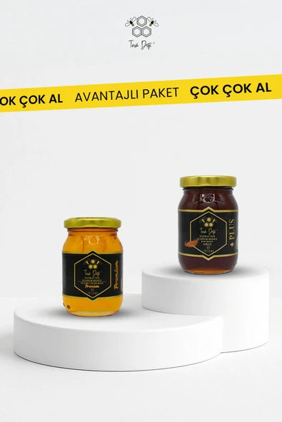 Toros Dağı Avantajlı Paket - Süzme Çiçek Balı Premium 240 gr - Süzme Çiçek Balı Plus 240 gr ürün görseli 1