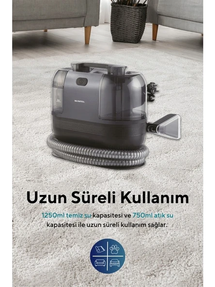 KUMTEL Koltuk ve Halı Yıkama Makinesi 450W 14KPa HCC-02 ürün görseli 1