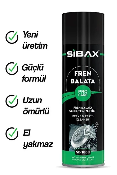 Sibax Fren Balata Temizleyici 500 ml ürün görseli 1