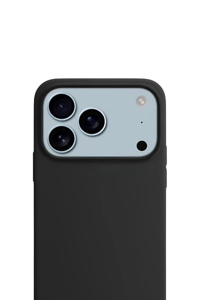 Apple iPhone 17 Pro Max Liquid Lansman Silikon Kılıf Mat Siyah ürün görseli 1