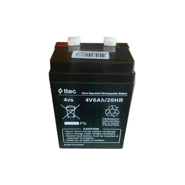 Ttec 4V 6Ah Bakımsız Kuru Akü Işıldak Fener Akü ürün görseli 1