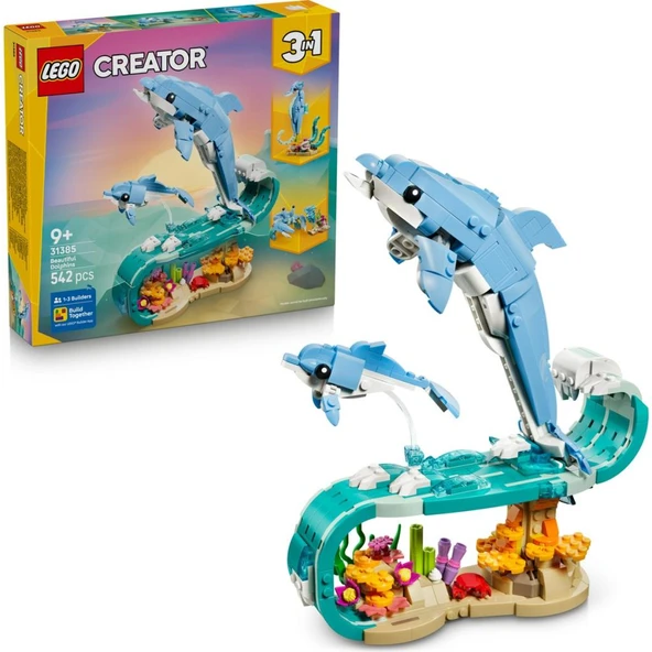 LEGO 31385  Creator 3'ü 1 Arada Deniz Hayvanları: Güzel Yunuslar ürün görseli 1