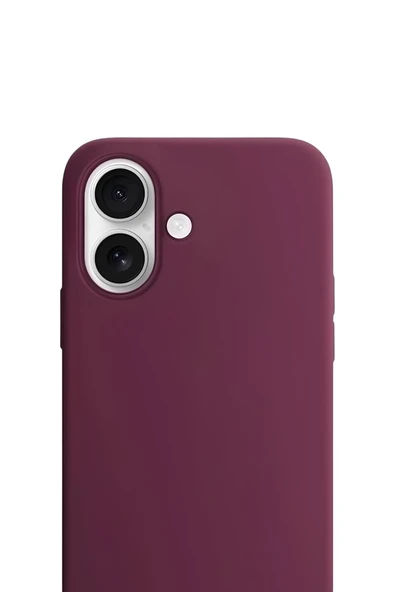 Apple iPhone 17 Liquid Lansman Silikon Kılıf Bordo ürün görseli 1