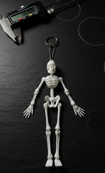3D Baskı PLA İskelet Anahtarlık ürün görseli 1