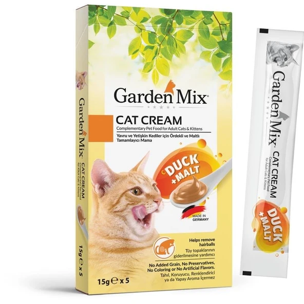 Garden Mix Kedi Kreması Ördekli+Maltlı 5x15gr ürün görseli 1