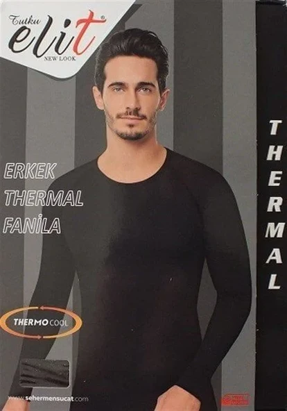 Tutku Elit Thermal Içlik Fanila Siyah 1307 L BEDEN ürün görseli 1