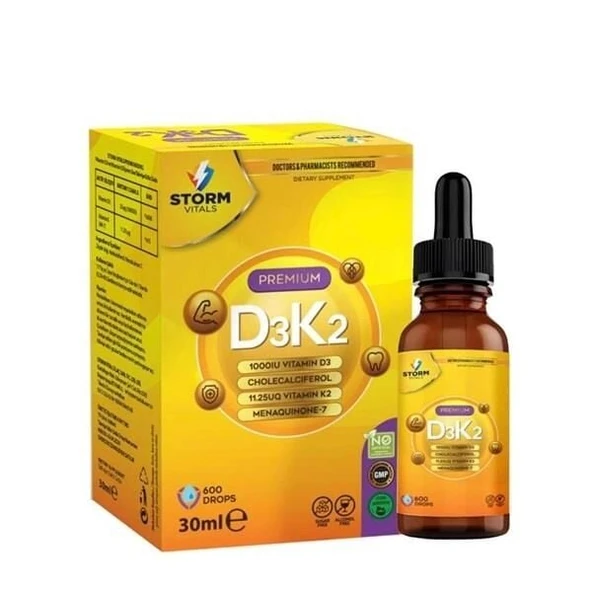 Storm Vitals Premium D3K2 30ml ürün görseli 1
