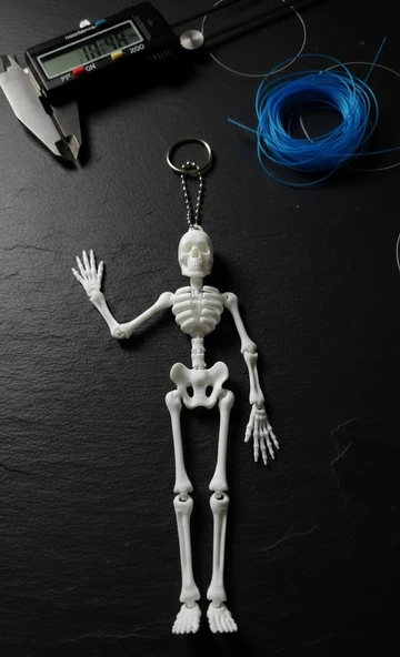 3D Baskı PLA İskelet Anahtarlık - Resim 2