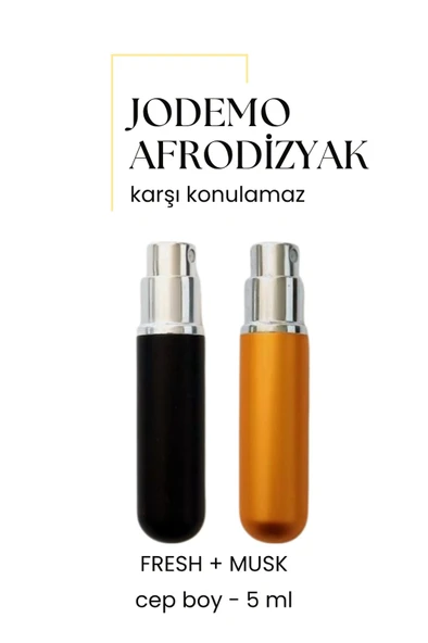 2 Adet Afrodizyak Etkili Erkek Parfüm Cep Boy Musk + Fresh 5ml ürün görseli 1