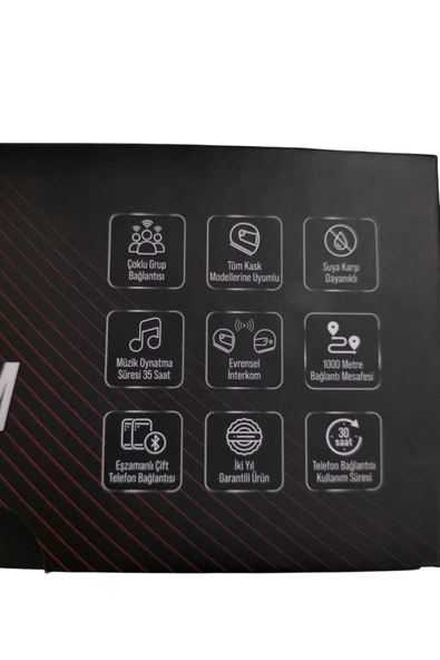 Kameralı Kask Kulaklığı Interkom Sistemi - Resim 4