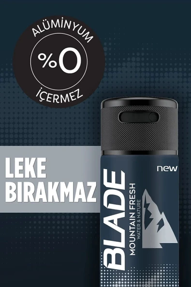 2 Adet Mountain Fresh Erkek Deodorant 150ml Leke Bırakmaz - Resim 2