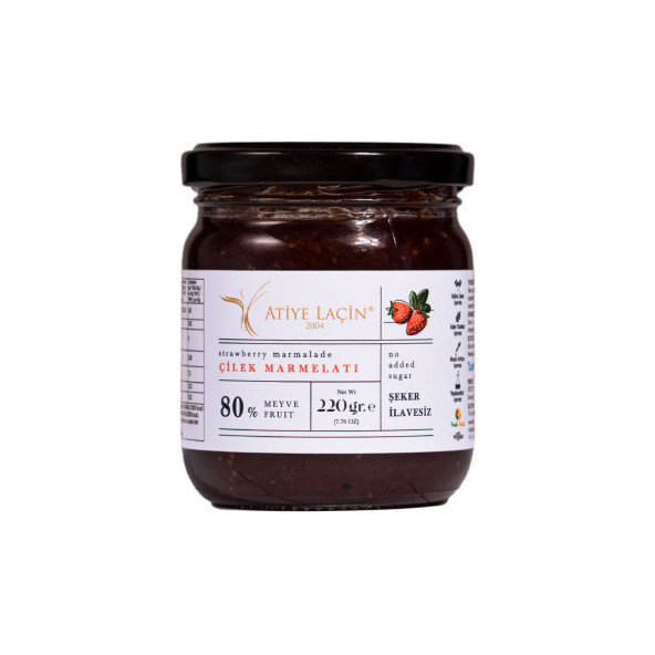 Çilek Marmelatı 220 gr Şekersiz ürün görseli 1