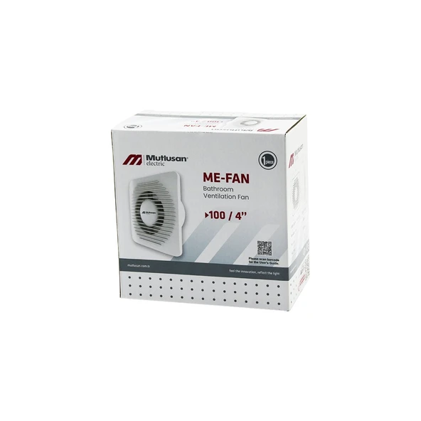 MUTLUSAN-001 211 000 100 00 00 ME-FAN 1004'BANYO TUVALET HAVALANDIRMA ASPİRATÖRÜ 12W 2450RPM 100M3/H (5250) ürün görseli 1