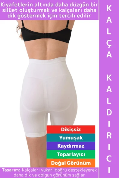 İz İç Göstermez Popo Bel Göbek Toparlayıcı Yumuşak Konforlu Kadın Dikişsiz Kalça Kaldırıcı Korse ürün görseli 1