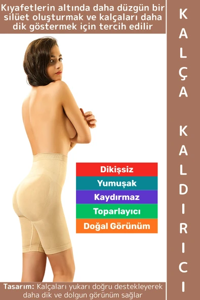 İz İç Göstermez Popo Bel Göbek Toparlayıcı Yumuşak Konforlu Kadın Dikişsiz Kalça Kaldırıcı Korse ürün görseli 1