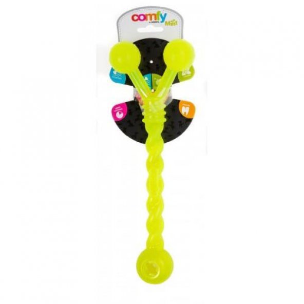 Aquael Comfy Toy Dental Twister Mint Fluo 13.5cm ürün görseli 1