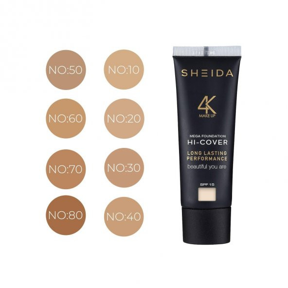 Sheıda Make Over Krem Fondöten No:70 Spf 15+ 50ml ürün görseli 1