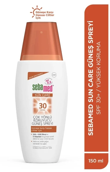 Sebamed Sun Care Suya Dayanıklı SPF 30 Çok Yönlü Koruyucu Güneş Spreyi 150 ML ürün görseli 1