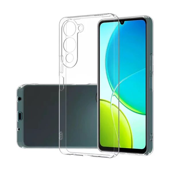 Vivo Y04 Kılıf İnce ve Esnek Şeffaf Süper Silikon ürün görseli 1