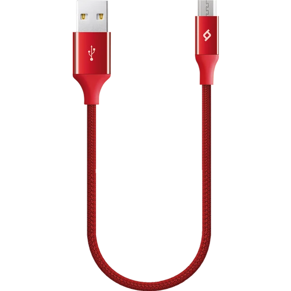 TTEC ALUMICABLE MİNİ 30CM MİCRO USB ŞARJ KABLOSU KIRMIZI 2DK25K ürün görseli 1