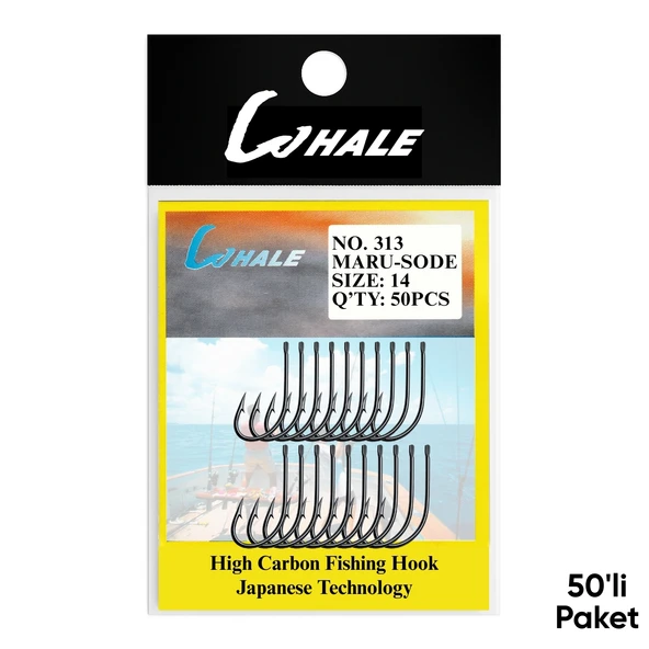 Olta İğnesi - Whale - Maru Sode - Nikel - No: 14  (50'li Paket) ürün görseli 1